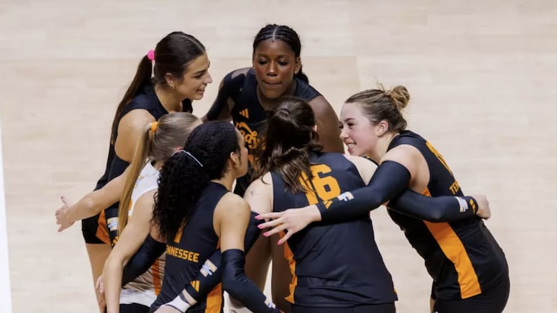KNOXVILLE, TN - October 09, 2026 - The Tennessee Lady Volunteers during the game between the...