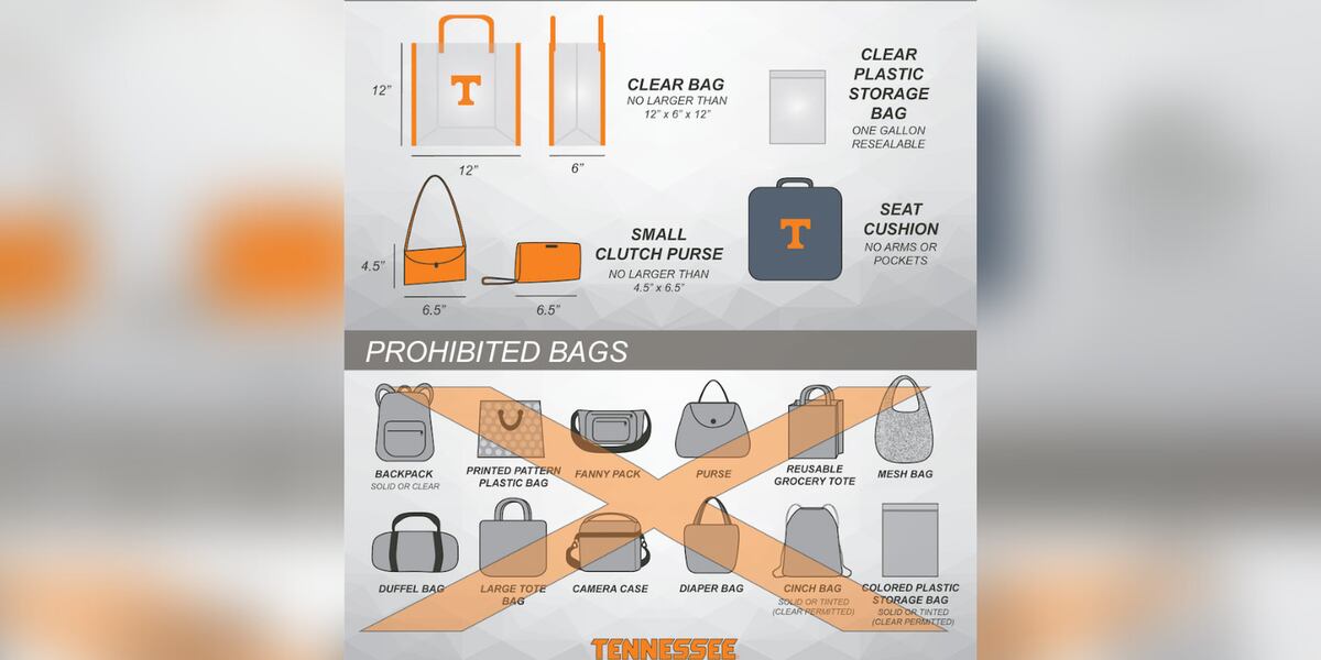 University Of Tennessee Bag Policy