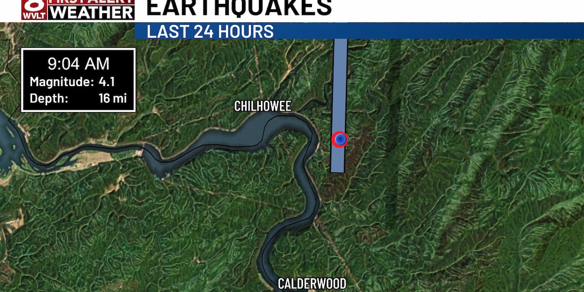 4.1 magnitude earthquake felt across East Tennessee