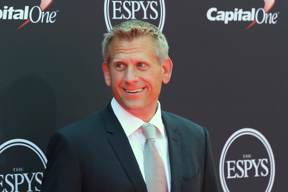 John Brenkus arrives at Espy Awards at Microsoft Theater on Wednesday July 18, 2018, ...