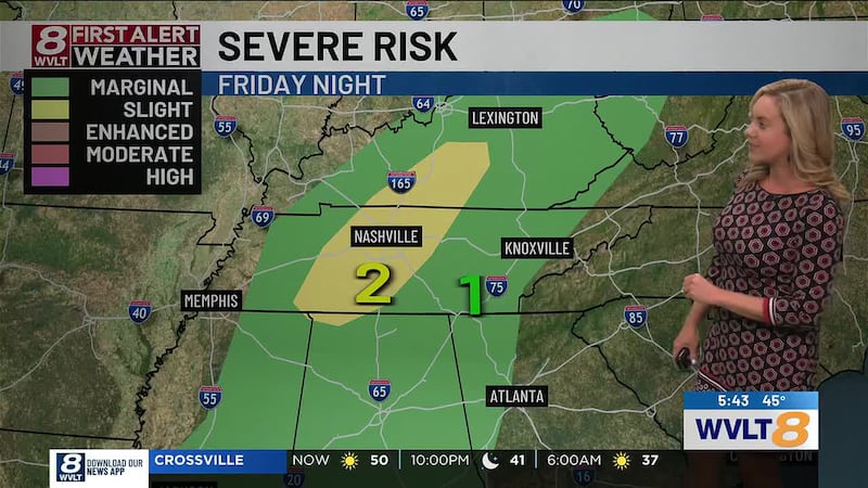 Meteorologist Sydney Sullivan has new storm timing.
