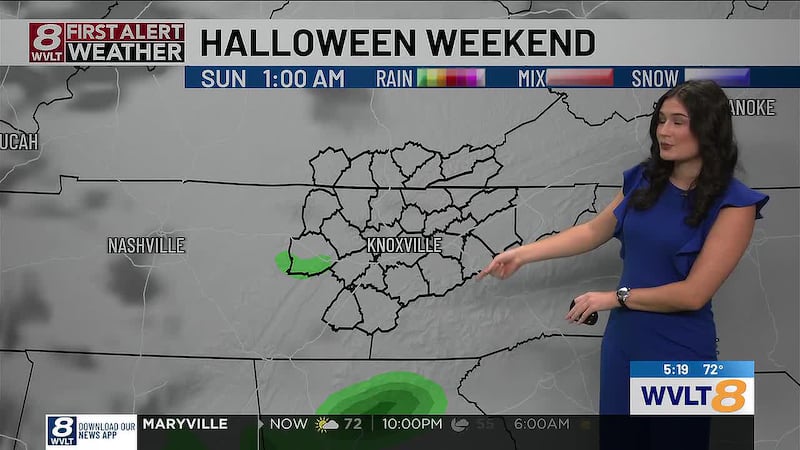Meteorologist Megan Duzmal tracks the next rain chance in East Tennessee