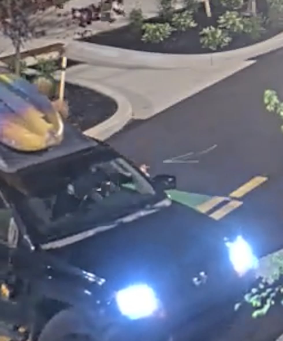 The Knoxville Police Department is looking for a driver officers say drove past the...