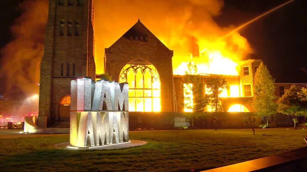 A fire severely damaged Clayborn Temple on April 28, 2025.