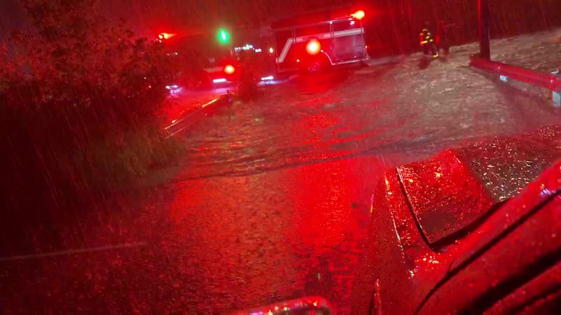 Heavy rains brought flooding to Papermill Drive in Knoxville Aug. 11
