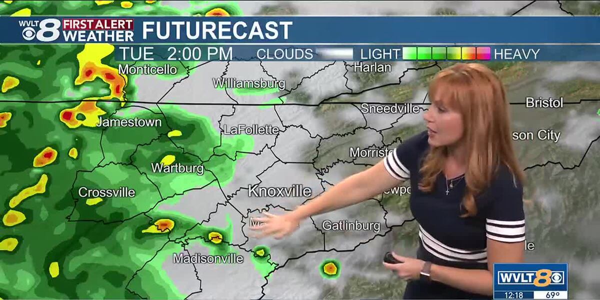 Rain coverage gradually increasing today