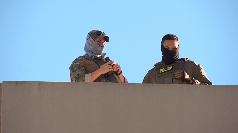 ICE facility in Portland, Oregon on Sunday, Oct. 5, 2025.