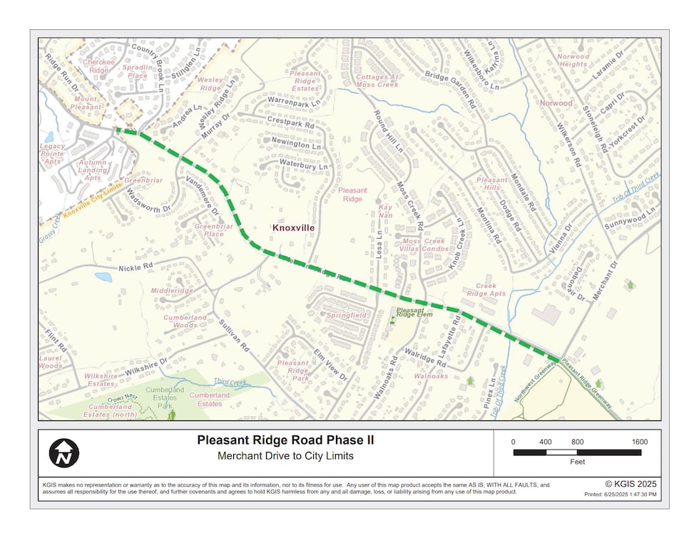 Pleasant Ridge Road Phase II Project