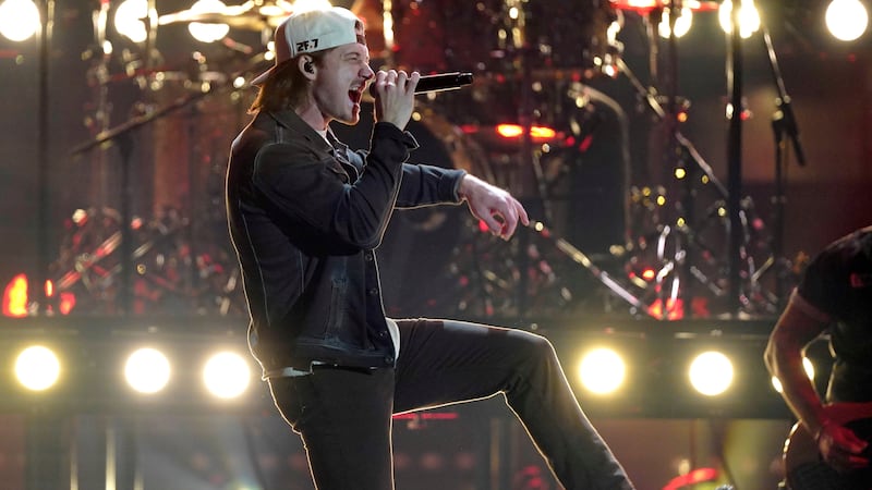 FILE - Morgan Wallen performs during the 56th annual CMA Awards in Nashville, Tenn., on Nov....