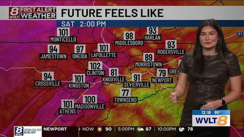 Tracking the heat ramping up through the weekend.
