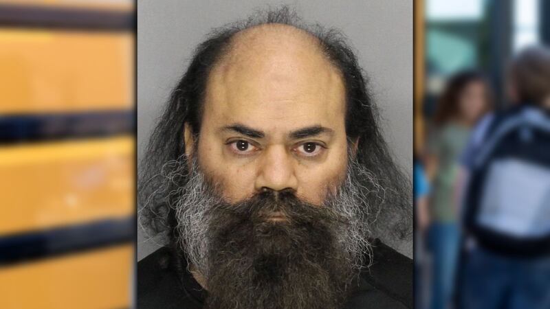 Gogineni Rayudu, a Georgia school bus driver, is charged with first-degree burglary and...