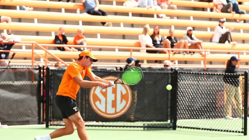 Tennessee's Alex Kotzen overcame a 5-0 deficit in game three of his Regional final match to...