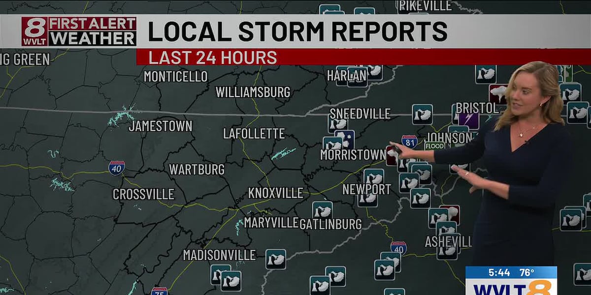 Sunshine returns following severe storms