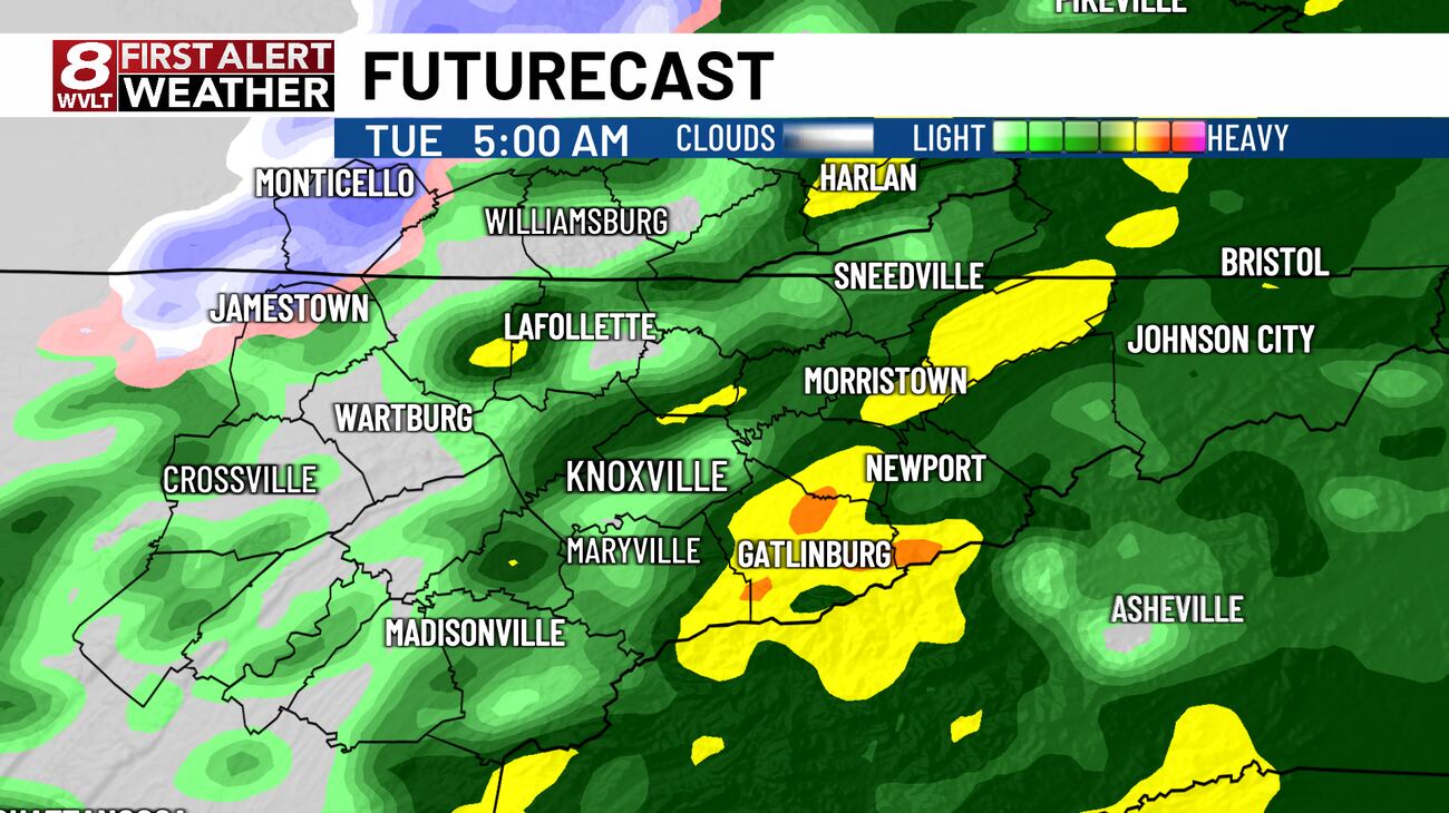 A cold rain with windy conditions on the way tonight