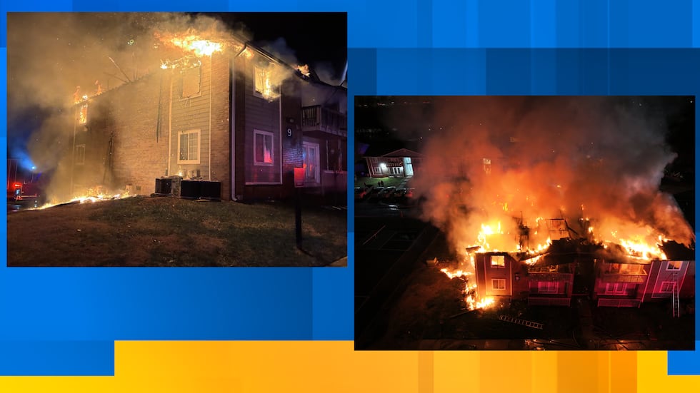 10 Knoxville apartment units burned, 15 people displaced after fire Sunday night