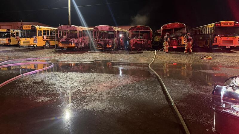 Class cancelled for Lenior City Schools after buses catch fire