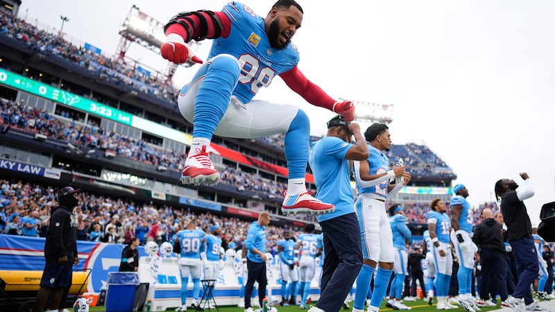 Houston Texans defensive tackle Sheldon Rankins (98) prepares for the first half of an NFL...