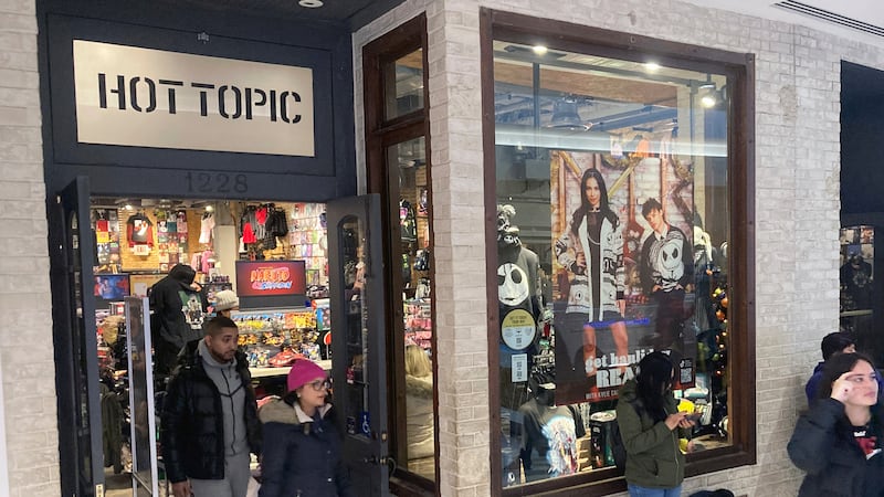 A Hot Topic retail store is in the Westfield Graden State Plaza shopping mall in Paramus, New...