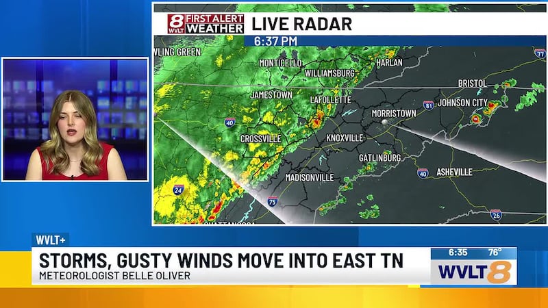 Meteorologist Belle Oliver has the latest timing and track of Saturday evening storms.
