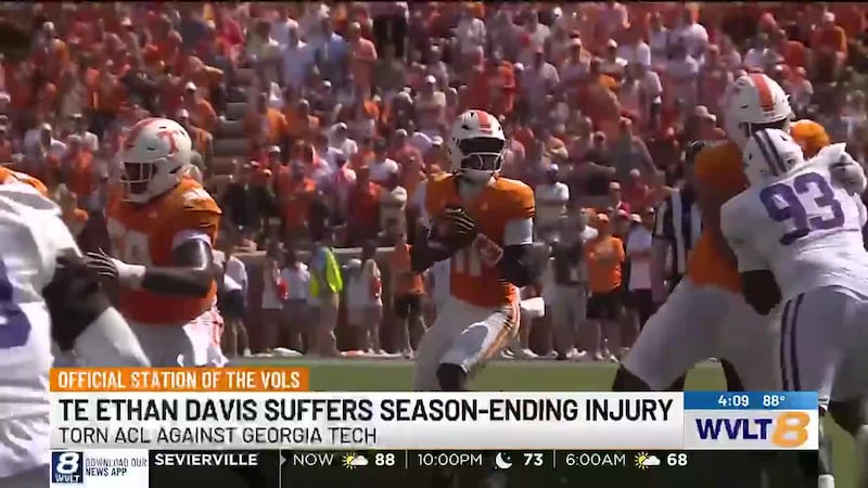 Heupel said Monday Davis had torn his ACL, and recovery would mean the end of the player’s...