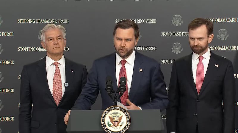 Vice President JD Vance says 750,000 people are being removed from Obamacare over suspected...