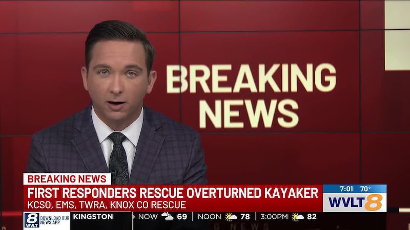 First responders rescued the kayaker early Tuesday morning, according to the Knox County...