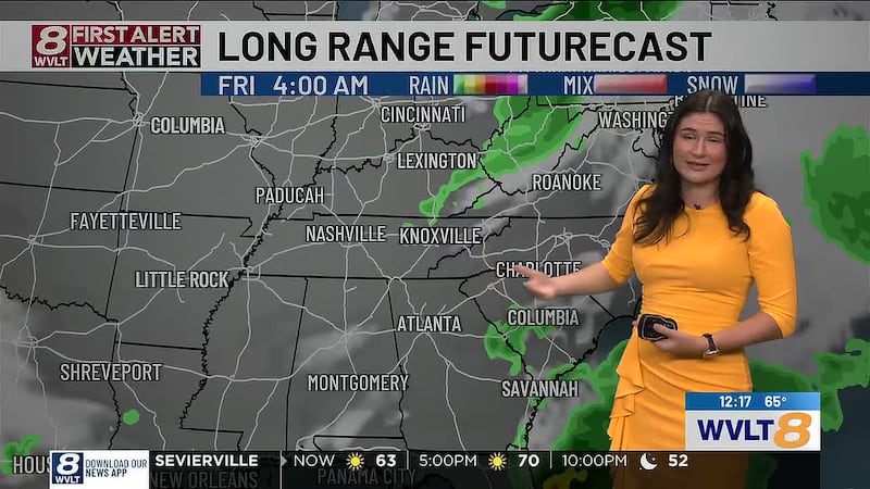 Meteorologist Megan Duzmal is forecasting sunny 70s with dry conditions lasting.