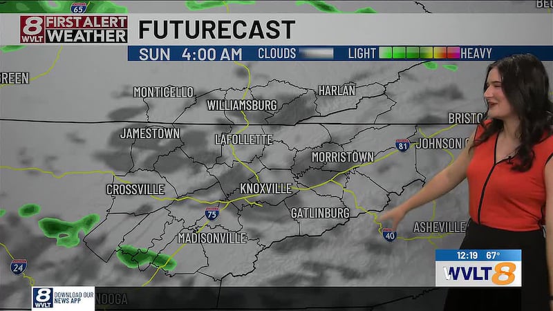 Meteorologist Megan Duzmal is previewing dry trick-or-treating hours before Sunday showers aid...